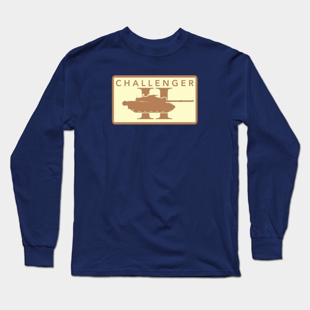 Challenger 2 Patch (desert subdued) Long Sleeve T-Shirt by TCP